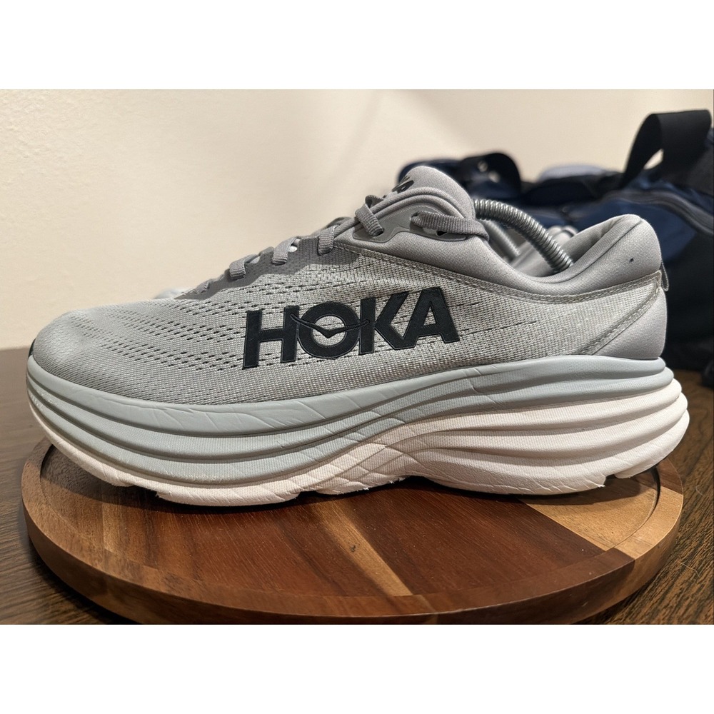 Hoka Bondi 8 1123202-SHMS Sharkskin Harbor Mist Running Shoes Men’s 11.5D